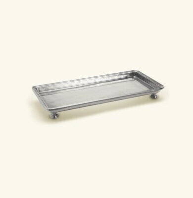 Match Pewter Footed Rectangle Service/Vanity Tray Small 1247, MPN: 1247,