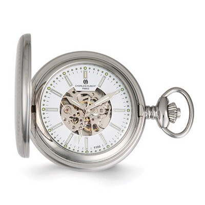 Charles Hubert Hunter Case Tritium Mechanical Pocket Watch Stainless Steel XWA5564, MPN: XWA5564, 8…