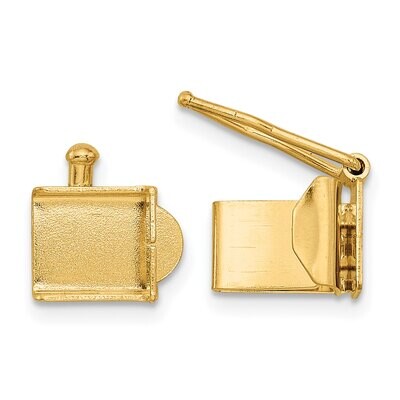Folded Tongue and Box Clasp 14k Yellow Gold YG1841, MPN: YG1841,