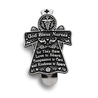 God Bless Nurses Angel Visor Clip GM17368, MPN: GM17368, 785525064675