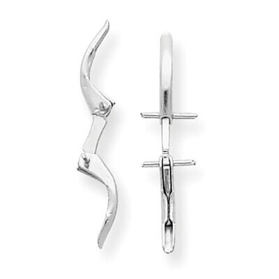 Replacement Lever Joint Rivet Earring Component 14k White Gold WG810, MPN: WG810,
