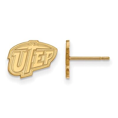 The University of Texas at El Paso x-Small Post Earring Gold-plated Silver GP007UTE, MPN: GP007UTE,…