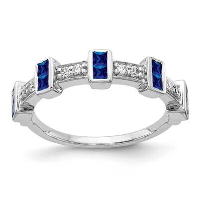 Sapphire Ring 14k White Gold Diamond RM4331-SA-015-WA, MPN: RM4331-SA-015-WA, 883957312545