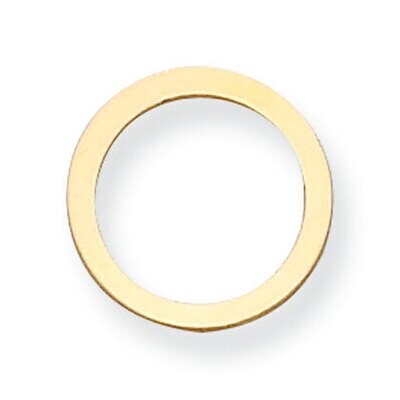 Circle with Hole Stamping 14k Yellow Gold YG1051, MPN: YG1051,