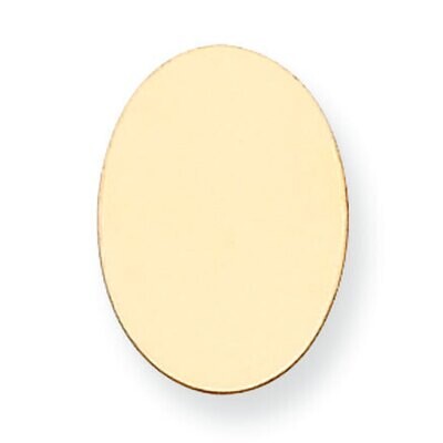 Oval Stamping 14k Yellow Gold YG1084, MPN: YG1084,