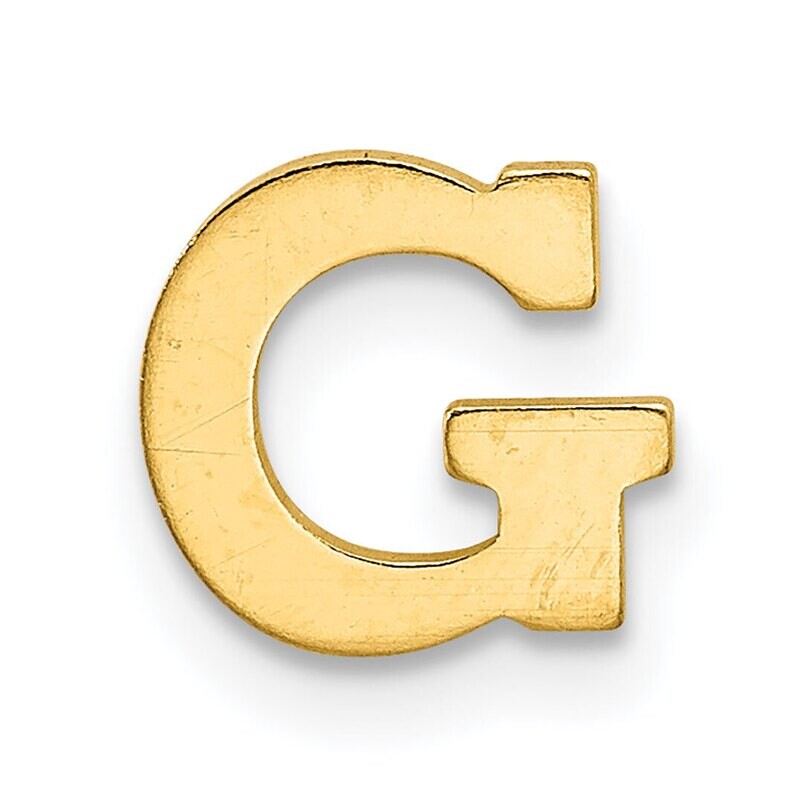 Die Struck Letter G 14k Yellow Gold YG2221G, MPN: YG2221G,