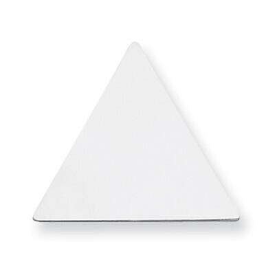 Triangle Shape Stamping Sterling Silver Rhodium-plated SS1199, MPN: SS1199,