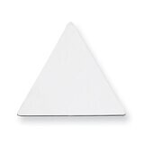 Triangle Shape Stamping Sterling Silver Rhodium-plated SS1199, MPN: SS1199,