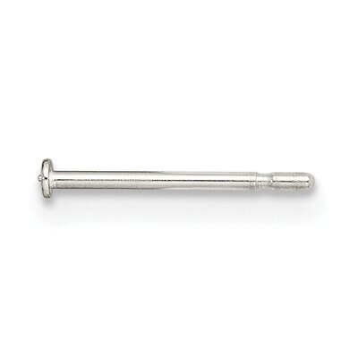 Single Notched with Pad .030 x .437 inch Fusion Post Sterling Silver SS3078, MPN: SS3078,