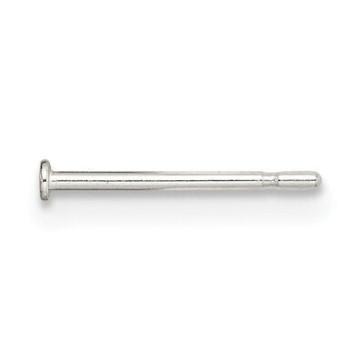 Single Notched with Pad .030 x .437 inch Post Sterling Silver SS3076, MPN: SS3076,