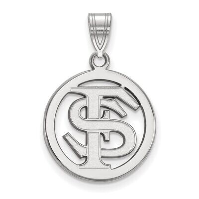 Florida State University Sm Pendant in Circle Sterling Silver SS033FSU, MPN: SS033FSU, 886774682976