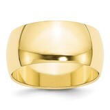 10mm Half Round Band 10k Yellow Gold 1HR100 Engravable, MPN: 1HR100, 886774450506