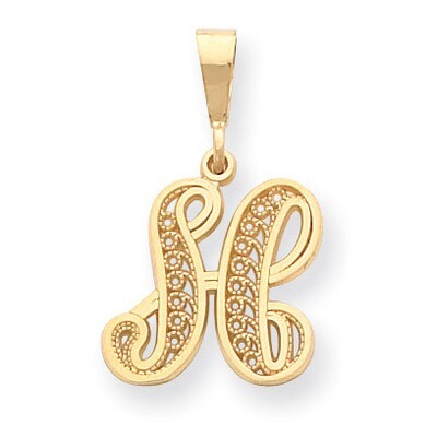 Initial H Charm 14k Gold C569H, MPN: C569H, 883957861104