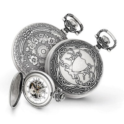 Charles Hubert Antiqued Unicorn Shield Pocket Watch XWA4457, MPN: XWA4457, 848870000191