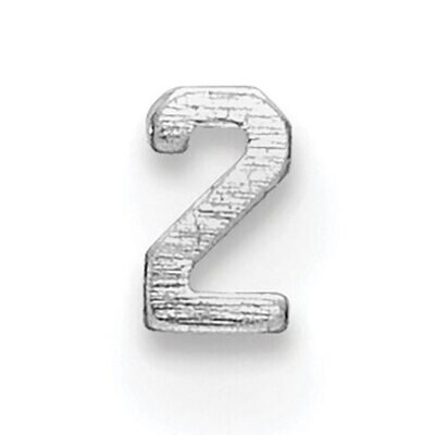 Die Struck Number 2 14k White Gold WG2181, MPN: WG2181,