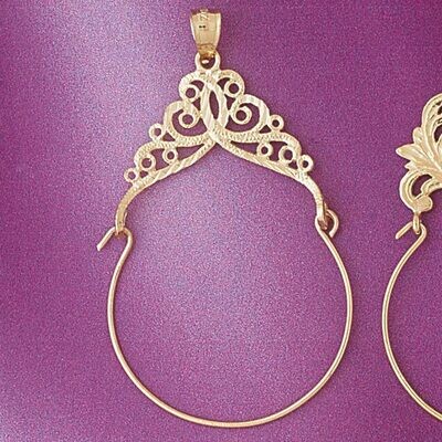 Dazzlers Jewelry Holder Pendant Necklace Charm Bracelet in Yellow, White or Rose Gold 4278, MPN: DZ…