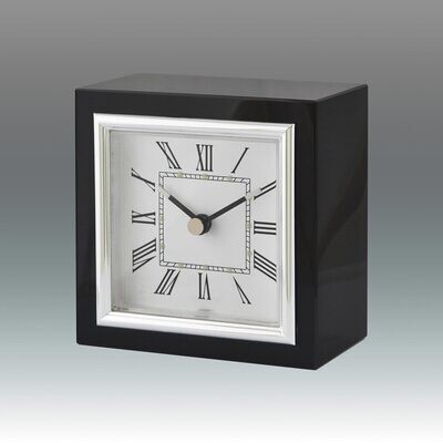 Tizo Square Clock with Greek Numbers Black, MPN: NC250BLCL,