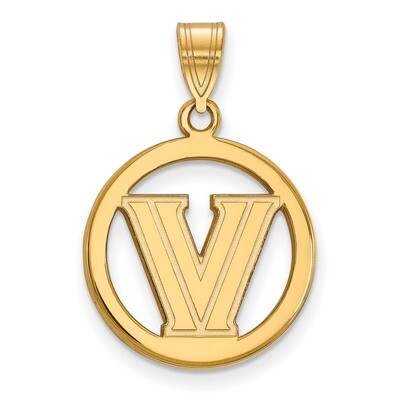Villanova University Sm Pendant in Circle Gold-plated Sterling Silver GP019VIL, MPN: GP019VIL, 8867…
