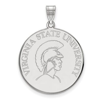 Virginia State University x-Large Disc Pendant 10k White Gold 1W002VAS, MPN: 1W002VAS, 886774769837