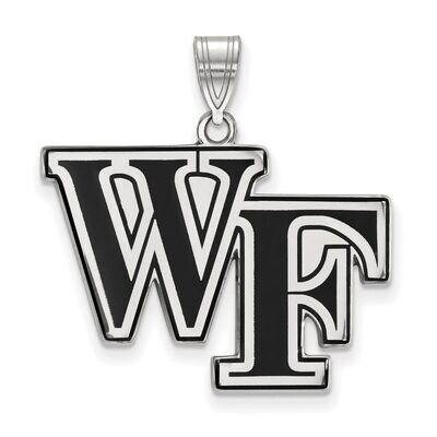 Wake Forest University Large Enamel Pendant Sterling Silver SS026WFU, MPN: SS026WFU, 886774720968