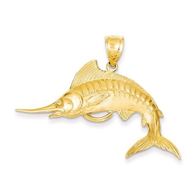 Marlin Pendant 14k Gold K3040, MPN: K3040, 637218061556