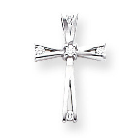 Diamond Cross Pendant 14k White Gold XP88WAA, MPN: XP88WAA, 883957984551