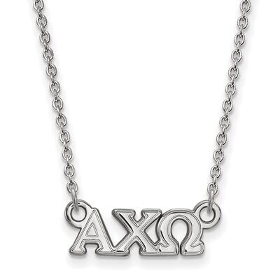 Alpha Chi Omega Extra Small Pendant with 18 Inch Chain Sterling Silver SS006ACO-18, MPN: SS006ACO-1…