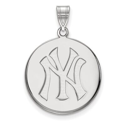 New York Yankees Large Disc Pendant Sterling Silver SS041YAN, MPN: SS041YAN, 886774630724