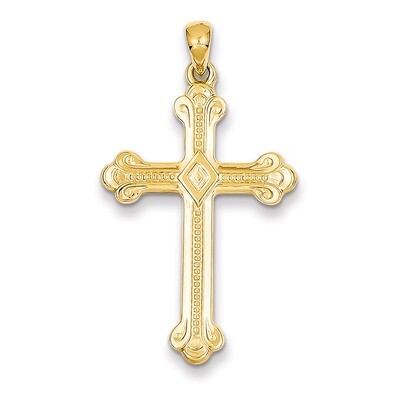 Budded Cross Pendant 14k Gold XR149, MPN: XR149, 191101717116