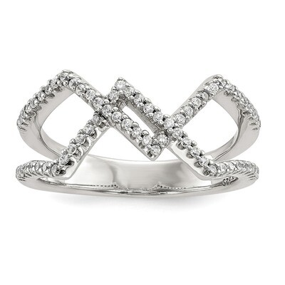 CZ Diamond Ring Sterling Silver QR6671, MPN: QR6671, 883957994130