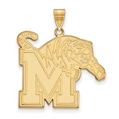 University of Memphis x-Large Pendant Gold-plated Silver GP031UMP, MPN: GP031UMP, 886774934662