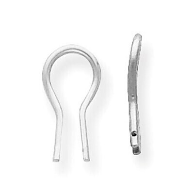 Heavy Weight Omega Clip Earring Setting 18k White Gold 8W756, MPN: 8W756,