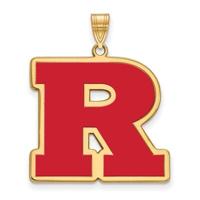Rutgers x-Large Enamel Pendant Gold-plated Silver GP015RUT, MPN: GP015RUT, 886774918730