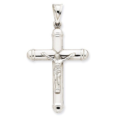 Reversible Crucifix Cross Pendant 14k White Gold D3240, MPN: D3240, 883957899534