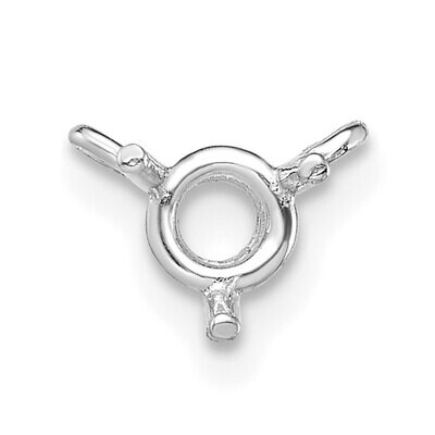 Round 3-Prong Necklace Center .20ct. Pendant Setting 14k White Gold WG964, MPN: WG964,