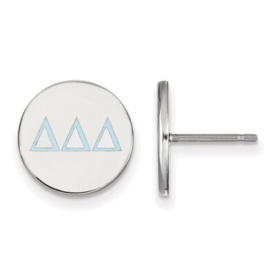Delta Delta Delta Enameled Post Earrings Sterling Silver SS032DDD, MPN: SS032DDD, 886774606354