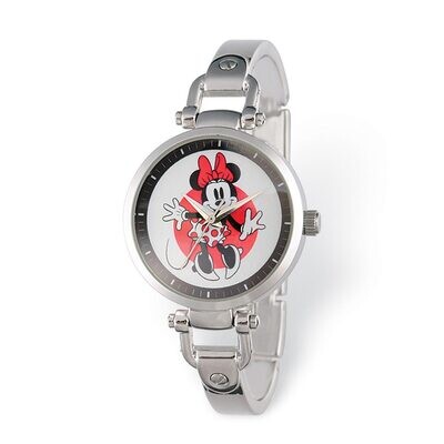 Disney Minnie Mouse Silver-tone Watch Adult Size XWA5393, MPN: XWA5393, 843231093966