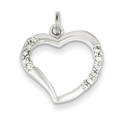 Heart Pendant Diamond Sterling Silver QP2772, MPN: QP2772, 883957461458