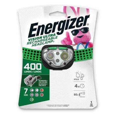 Energizer Vision Ultra HD Rechargeable Headlamp with USB Charging Cable JT5351, MPN: JT5351, 398001…
