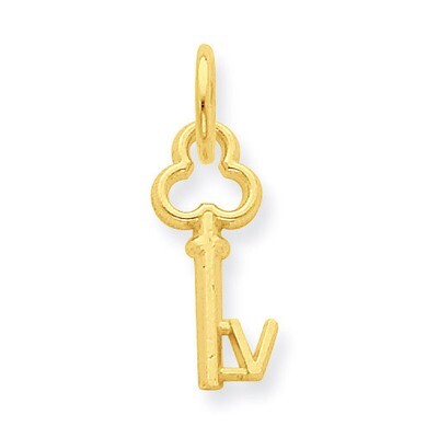V Key Charm 14k Gold K3442V, MPN: K3442V, 886774100333