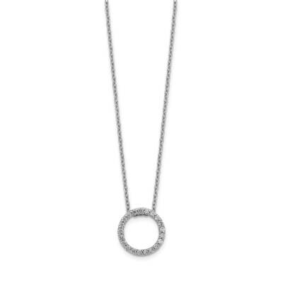 Circle Necklace 14k White Gold Diamond PM3781-025-WA, MPN: PM3781-025-WA, 883957489322