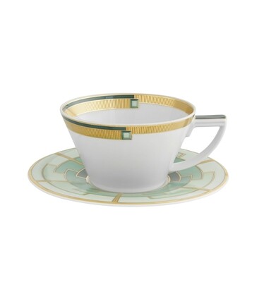 Vista Alegre Emerald Tea Cup W/ Saucer, MPN: 21122007,