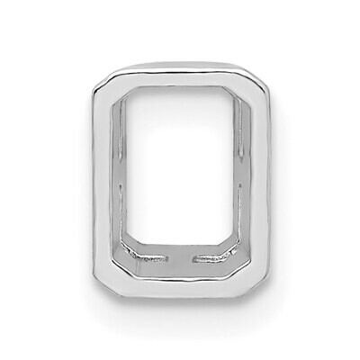 Emerald Bezel with Airline 5 x 3mm Setting 14k White Gold WG2629, MPN: WG2629,