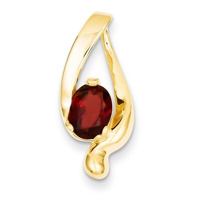 8x6mm Oval Garnet slide 14k Gold XS197GA, MPN: XS197GA, 883957270418