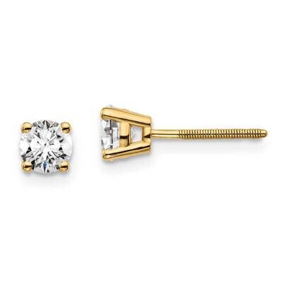 2/3Ctw Vs/Si, D E F, 4-Prong Screw Back Earrings 14k Gold Lab Grown Diamond EM1016S-066-LD, MPN: EM…