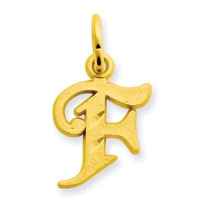 Initial F Charm 14k Gold C565F, MPN: C565F, 883957130538