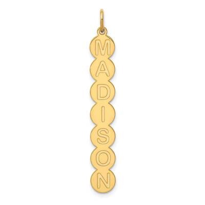 7 Letter Bubble Pendant 14k Gold XNA1328Y, MPN: XNA1328Y,