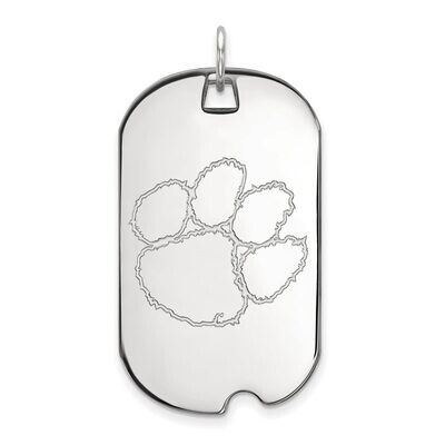 Clemson University Large Dog Tag 14k White Gold 4W028CU, MPN: 4W028CU, 886774845487