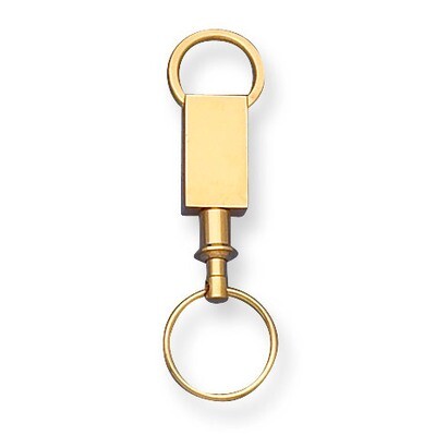 Gold-tone Valet Key Ring GM4934, MPN: GM4934, 788089015190
