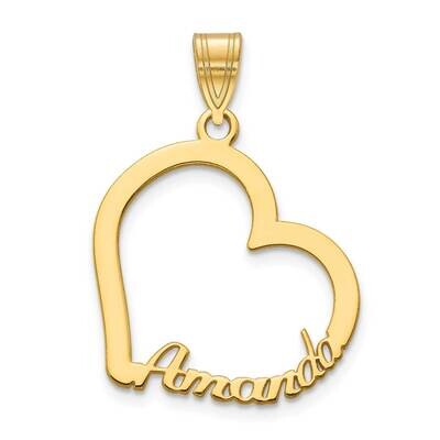 Heart Name Charm Gold-plated  XNA959GP, MPN: XNA959GP,